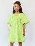 Платье для девочки хлопок БУШОН ST64, цвет салатовый