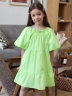 Платье для девочки хлопок БУШОН ST64, цвет салатовый