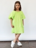 Платье для девочки хлопок БУШОН ST64, цвет салатовый