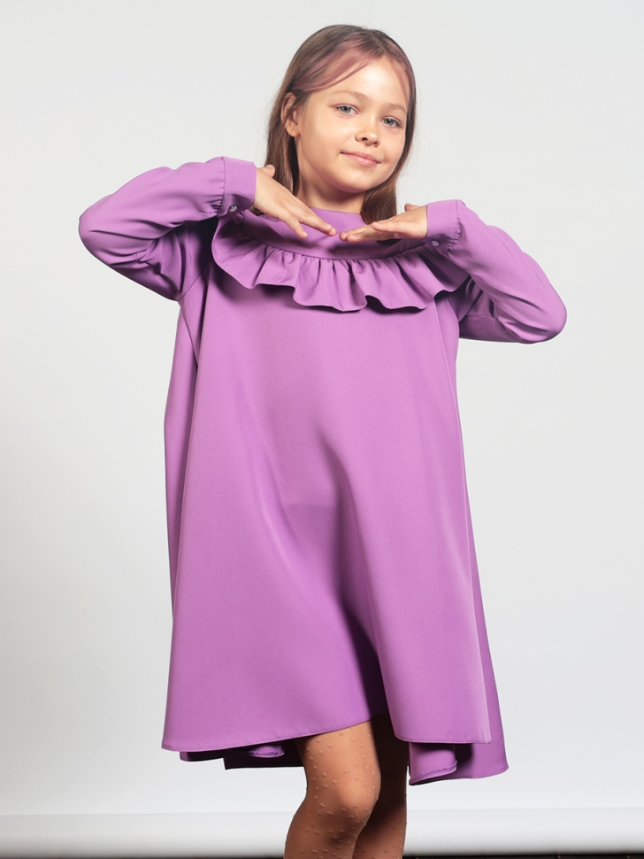 Платье для девочки нарядное БУШОН ST61, цвет сиреневый