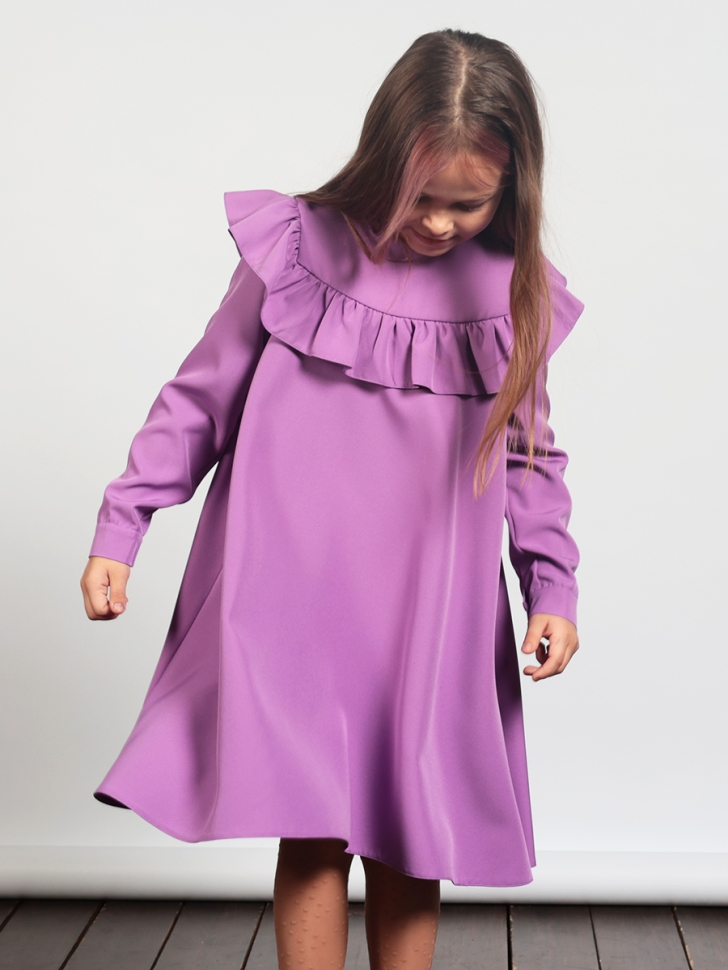 Платье для девочки нарядное БУШОН ST61, цвет сиреневый