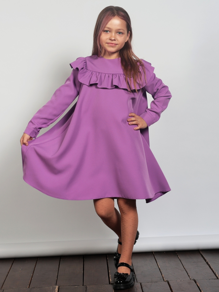 Платье для девочки нарядное БУШОН ST61, цвет сиреневый