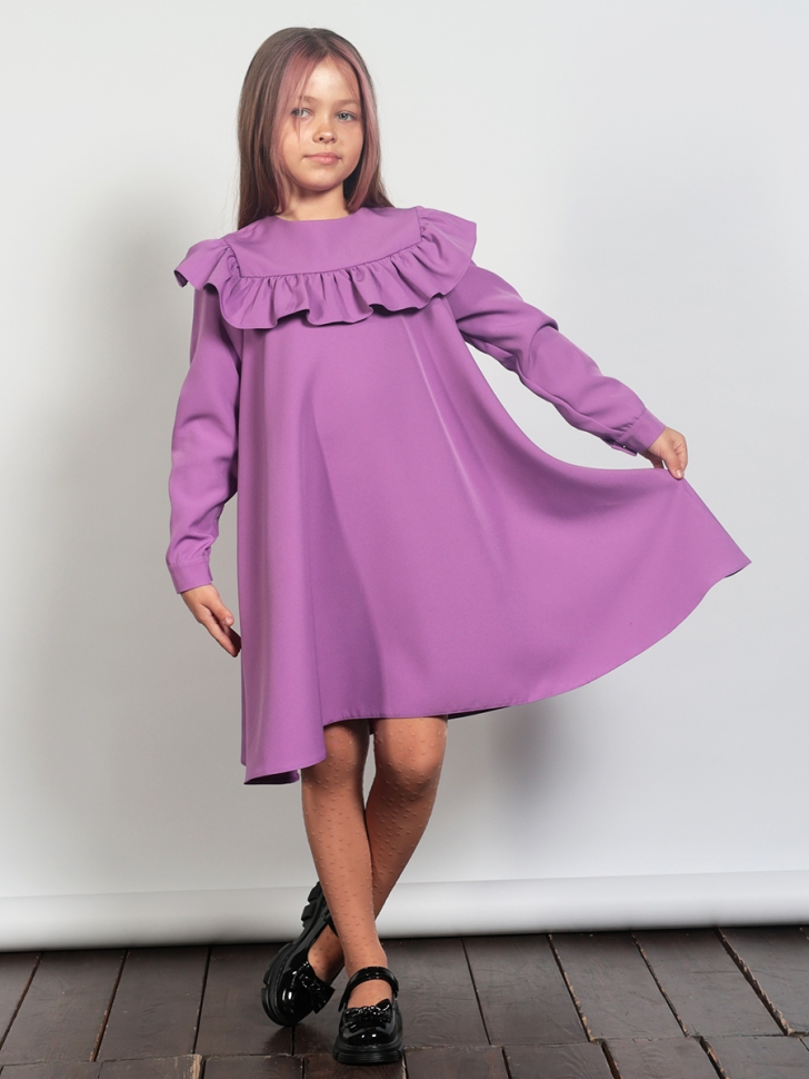 Платье для девочки нарядное БУШОН ST61, цвет сиреневый