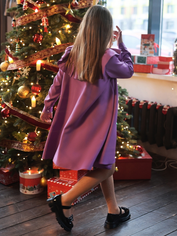 Платье для девочки нарядное БУШОН ST61, цвет сиреневый