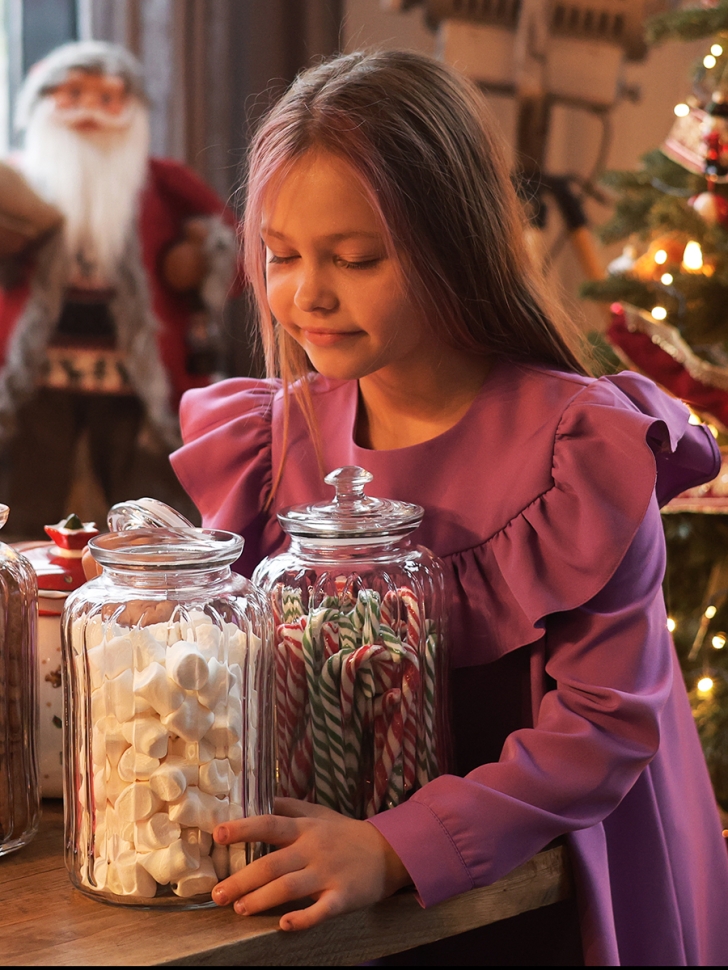 Платье для девочки нарядное БУШОН ST61, цвет сиреневый