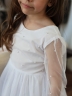 Платье для девочки нарядное БУШОН ST511, цвет белый