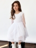 Платье для девочки нарядное БУШОН ST511, цвет белый