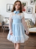 Платье для девочки нарядное БУШОН ST79, цвет голубой