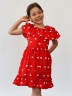 Платье для девочки вискоза БУШОН ST65, цвет красный