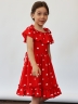 Платье для девочки вискоза БУШОН ST65, цвет красный