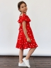 Платье для девочки вискоза БУШОН ST65, цвет красный