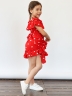 Платье для девочки вискоза БУШОН ST65, цвет красный