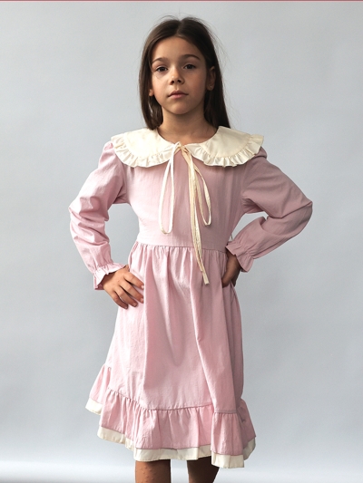 Платье для девочки нарядное БУШОН ST593, цвет светло-розовый