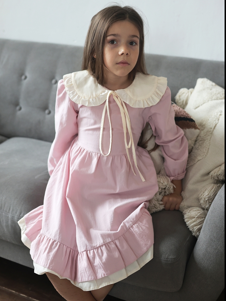 Платье для девочки нарядное БУШОН ST593, цвет светло-розовый 