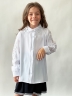 Блузка для девочек школьная БУШОН, модель SK53, цвет белый 