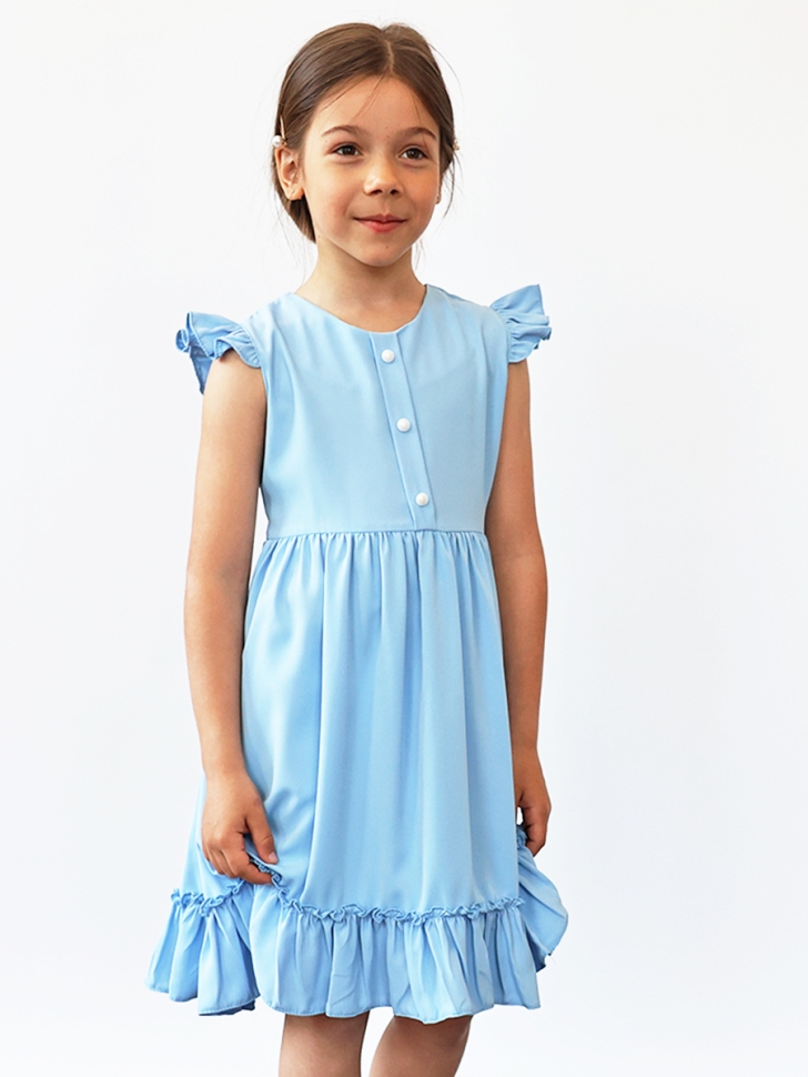 Платье для девочки вискоза БУШОН ST66, цвет белый