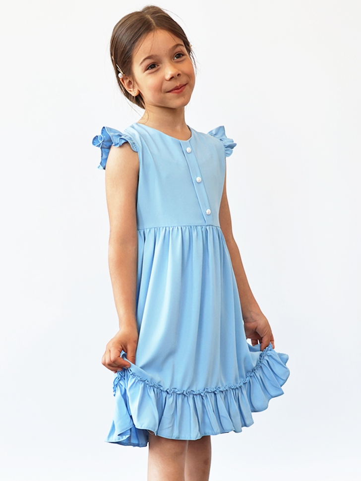 Платье для девочки вискоза БУШОН ST66, цвет белый