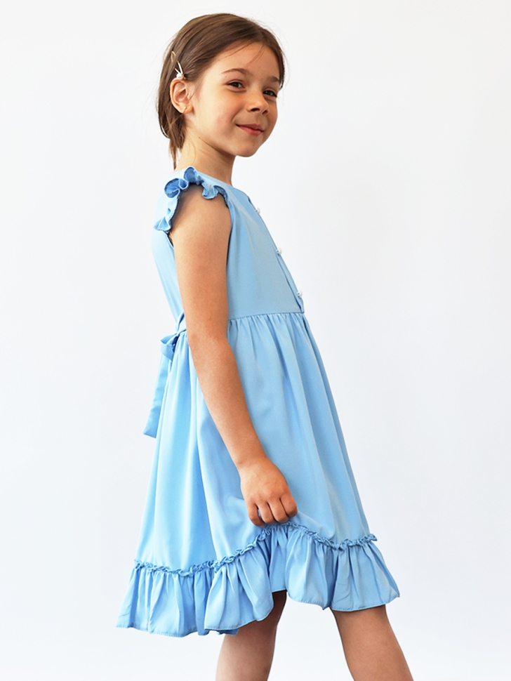 Платье для девочки вискоза БУШОН ST66, цвет белый