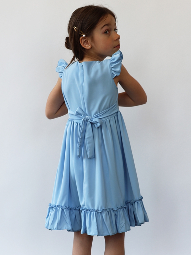 Платье для девочки вискоза БУШОН ST66, цвет белый