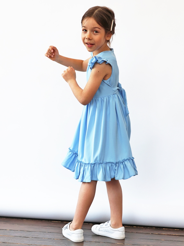 Платье для девочки вискоза БУШОН ST66, цвет белый