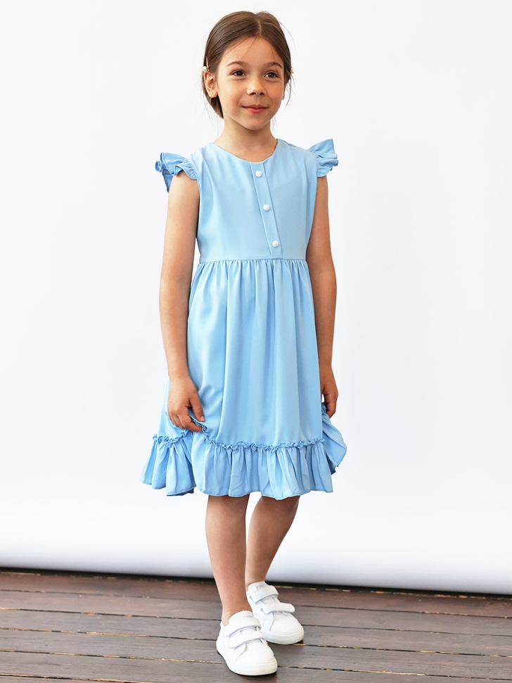 Платье для девочки вискоза БУШОН ST66, цвет белый