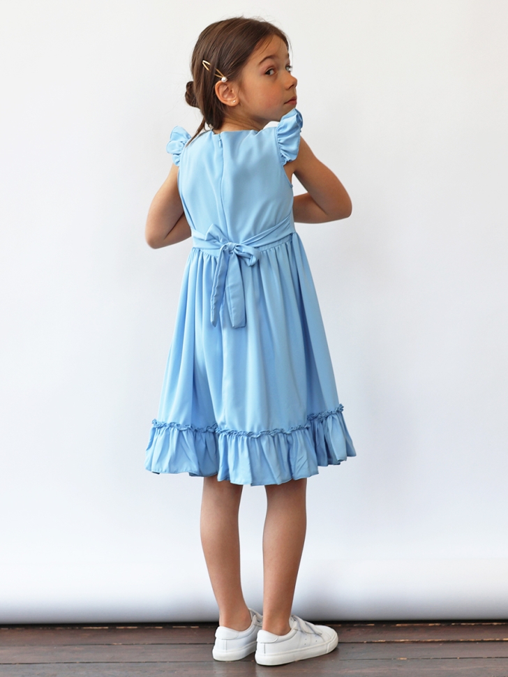 Платье для девочки вискоза БУШОН ST66, цвет белый