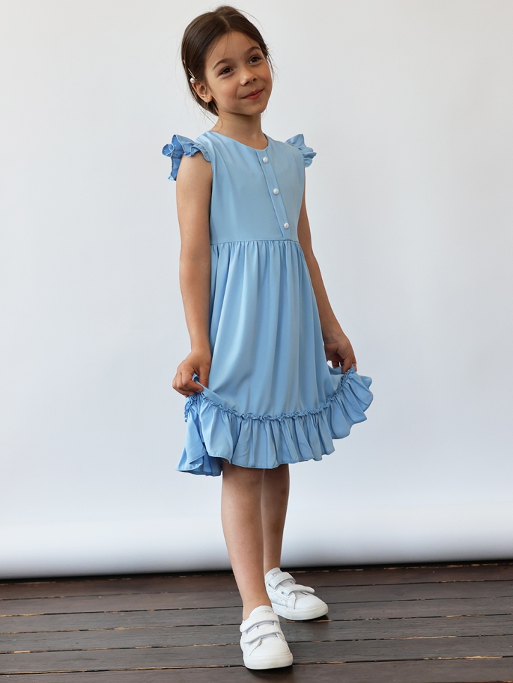 Платье для девочки вискоза БУШОН ST66, цвет белый