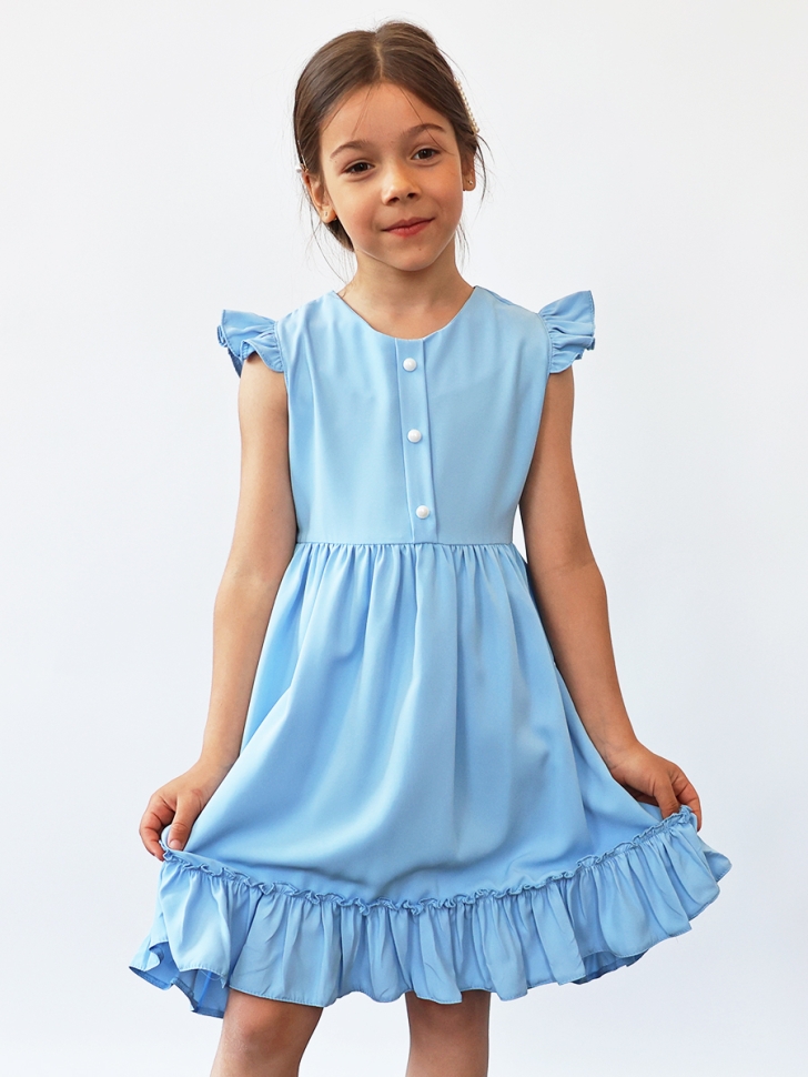 Платье для девочки вискоза БУШОН ST66, цвет белый