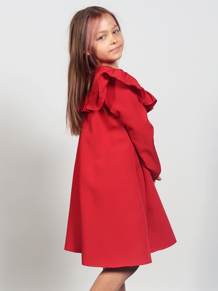 Платье для девочки нарядное БУШОН ST61, цвет красный 