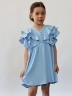 Платье для девочки вискоза БУШОН ST67, цвет голубой
