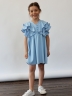 Платье для девочки вискоза БУШОН ST67, цвет голубой