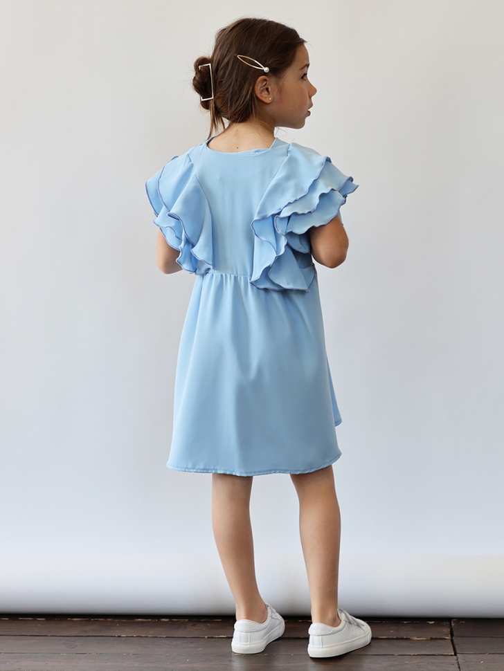 Платье для девочки вискоза БУШОН ST67, цвет голубой