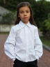 Рубашка для девочек БУШОН, модель SK59, цвет белый 