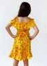 Платье для девочки вискоза БУШОН ST65, цвет желтый/вишня 
