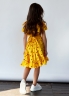 Платье для девочки вискоза БУШОН ST65, цвет желтый/вишня 