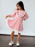 Платье для девочки нарядное БУШОН ST592, цвет розовый сердечки 