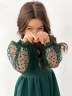 Платье для девочки нарядное БУШОН ST52, цвет изумрудный