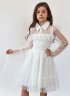 Платье для девочки нарядное БУШОН ST79, цвет белый