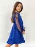 Платье для девочки нарядное БУШОН ST52, цвет синий электрик