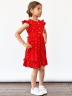 Платье для девочки вискоза БУШОН ST66, цвет красный цветы