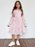 Платье для девочки БУШОН XB88, розовый цветы