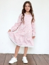 Платье для девочки БУШОН XB88, розовый цветы