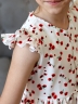 Платье для девочки вискоза БУШОН ST66, цвет белый/красный цветы
