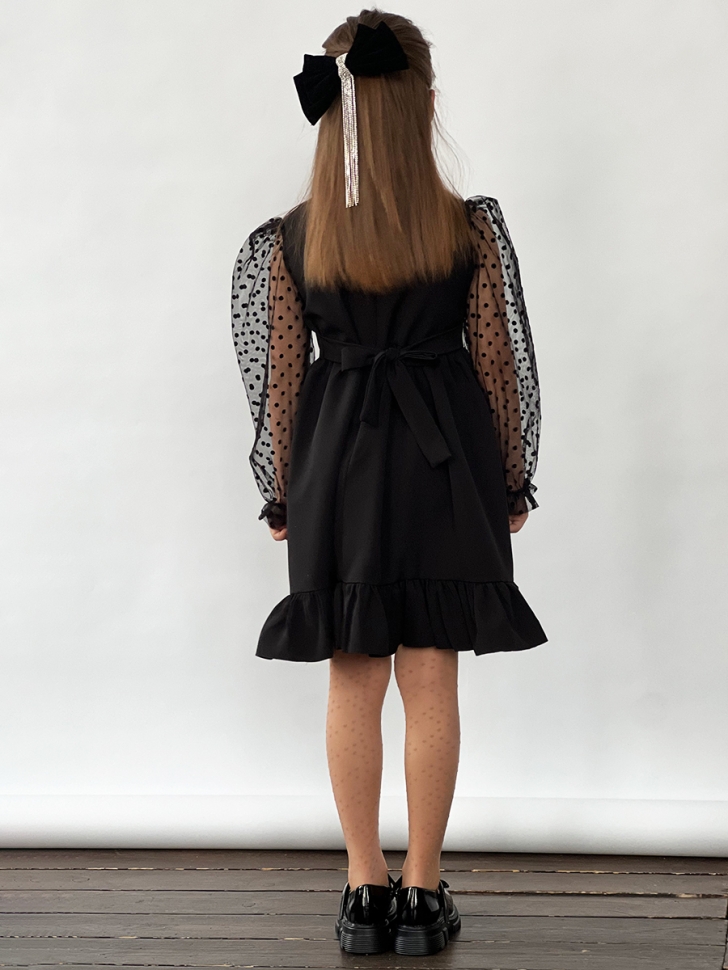 Платье для девочки нарядное БУШОН ST52, цвет черный