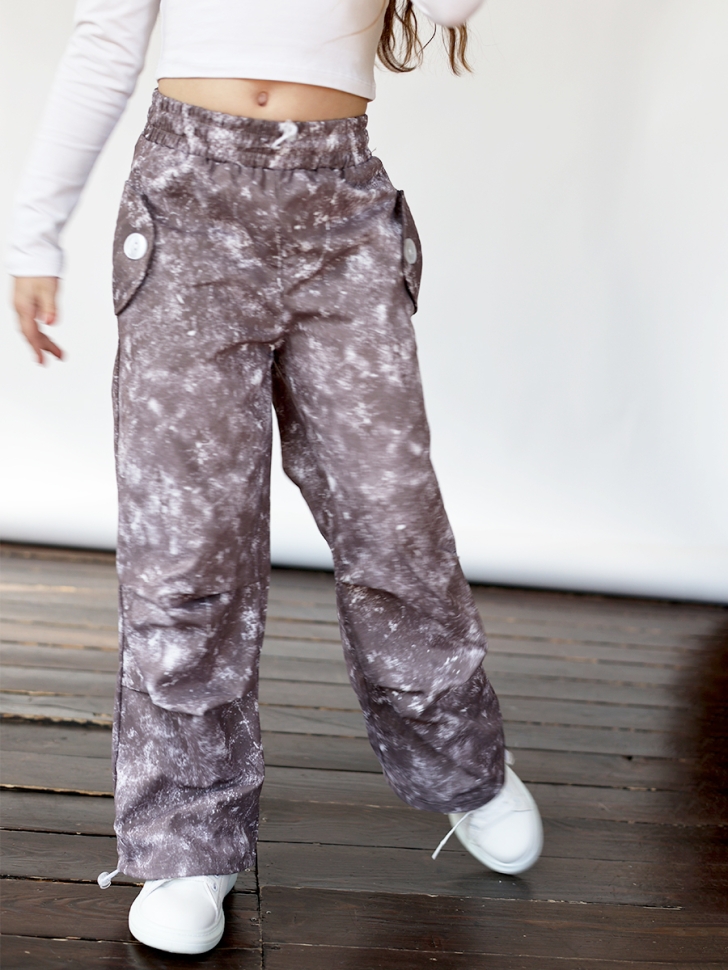 Брюки для девочек БУШОН ST111, цвет коричневый