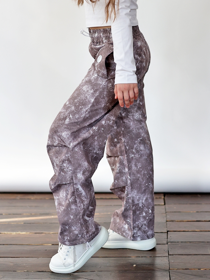 Брюки для девочек БУШОН ST111, цвет коричневый