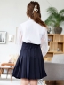 Юбка для девочек школьная БУШОН, модель SK90, цвет темно-синий