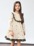 Платье для девочки нарядное БУШОН ST592, цвет бежевый/хаки 