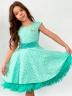 Платье для девочки праздничное БУШОН ST36, цвет бирюзовый 