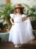 Платье для девочки нарядное БУШОН, цвет белый 